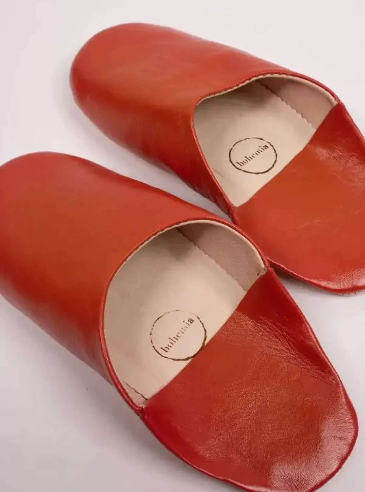 Danefæ Hausschuhe>Marokkanske Babouche Tofler Burnt Orange