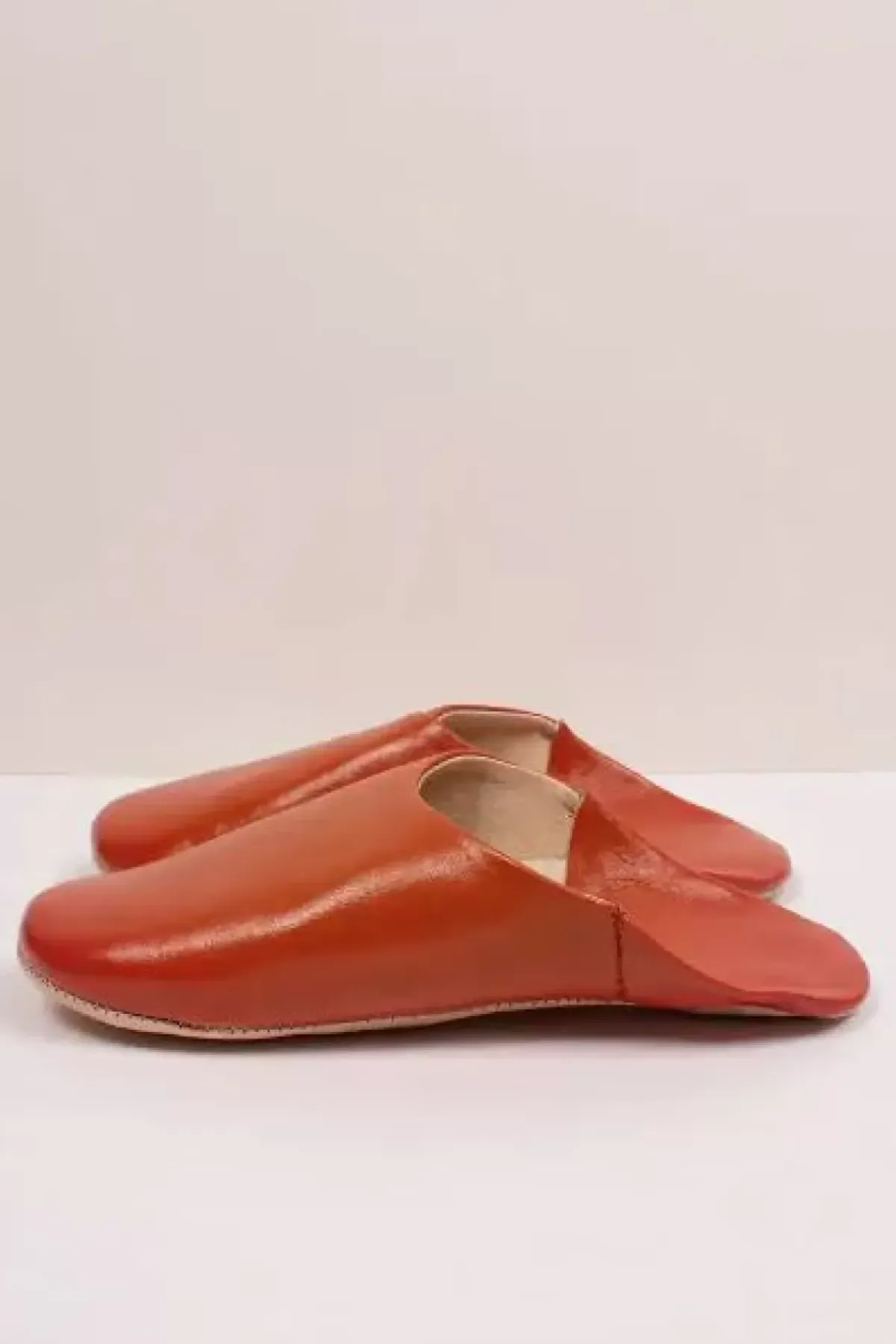 Danefæ Hausschuhe>Marokkanske Babouche Tofler Burnt Orange