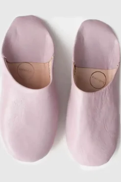 Danefæ Hausschuhe>Marokkanske Babouche Tofler Vintage Pink