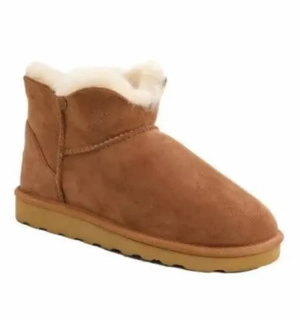 Danefæ Winter-Bademäntel>Mini Sheepskin Boots Chestnut