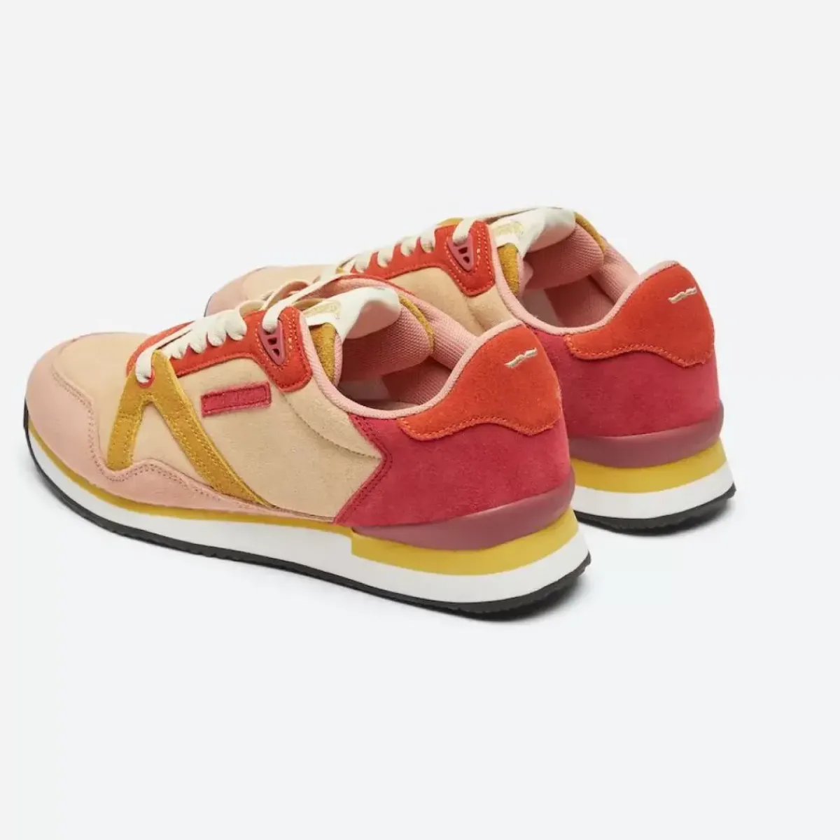 Danefæ Sneakers>M.Moustache Andre Running Sneakers Suede Rose Nude Jaune