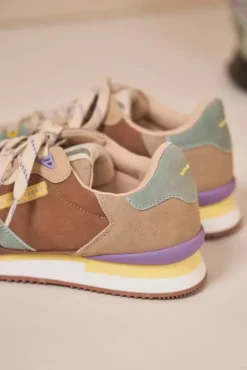 Danefæ Sneakers>M.Moustache Andre Running Sneakers Suede Brun Sable Sauge