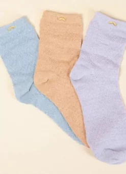 Danefæ Socken Und Strümpfe>M.Moustache Chaussettes Stromper 3-Pak Gaufre Paillettes