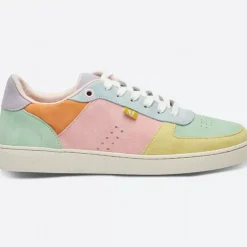 Danefæ Sneakers>M.Moustache Marie Low Sneakers Suede Citron Vert Deau Ciel