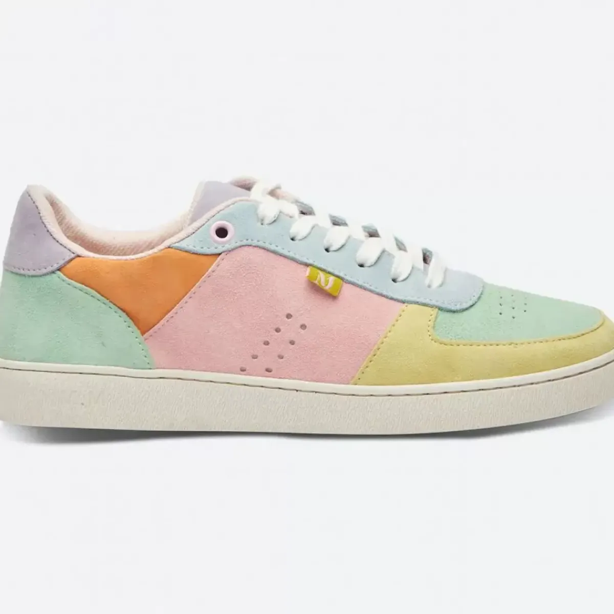 Danefæ Sneakers>M.Moustache Marie Low Sneakers Suede Citron Vert Deau Ciel