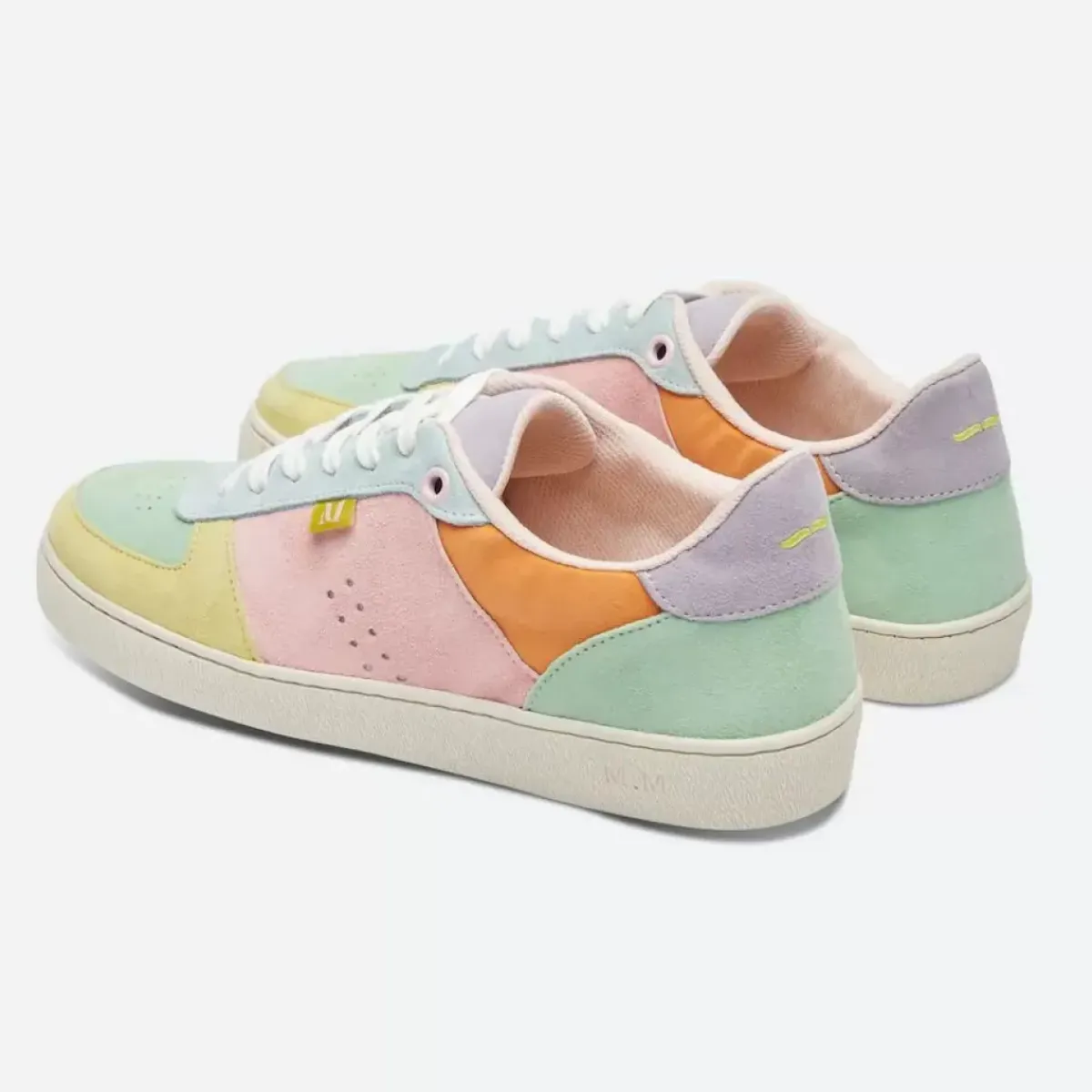 Danefæ Sneakers>M.Moustache Marie Low Sneakers Suede Citron Vert Deau Ciel