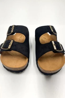 Danefæ Sandalen>Morso Skvulp Biosandal - Suede Black
