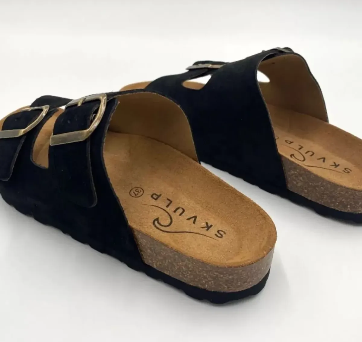 Danefæ Sandalen>Morso Skvulp Biosandal - Suede Black
