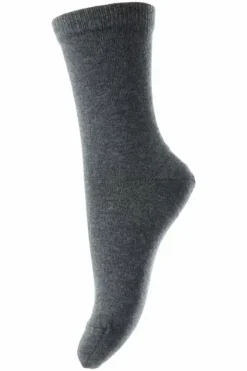 Danefæ Socken Und Strümpfe>Mp Wool/Cotton Socks Dark Grey Melange-497