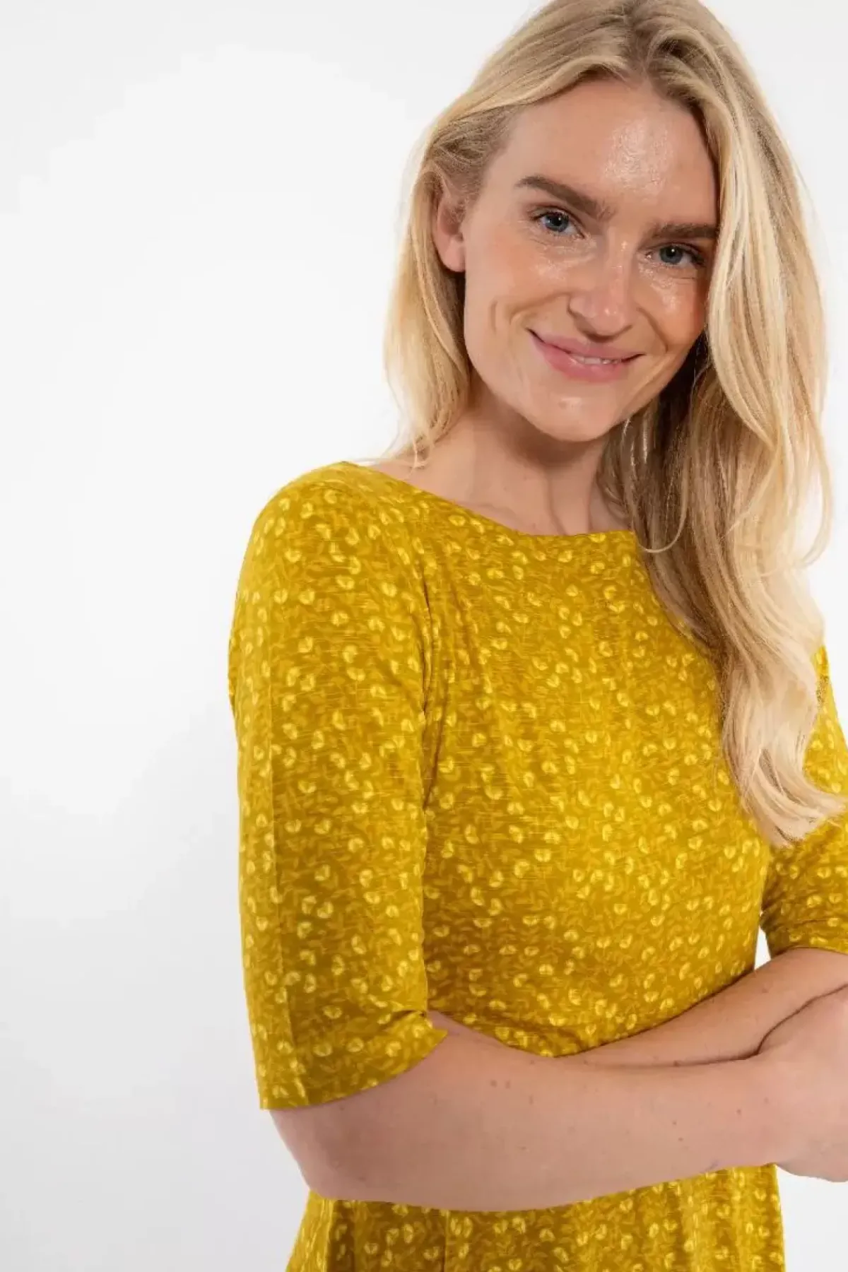 Danefæ Kleider>Organic - Danecharlotte Viscose Dress Occer Fleurie