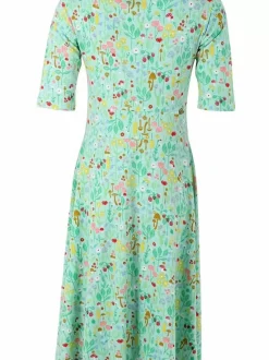 Danefæ Kleider>Organic - Danecharlotte Viscose Dress Foam Botanical