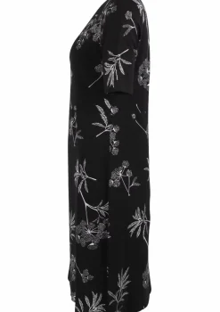 Danefæ Kleider>Organic - Danedaffodil Slub Dress Black Hemlock