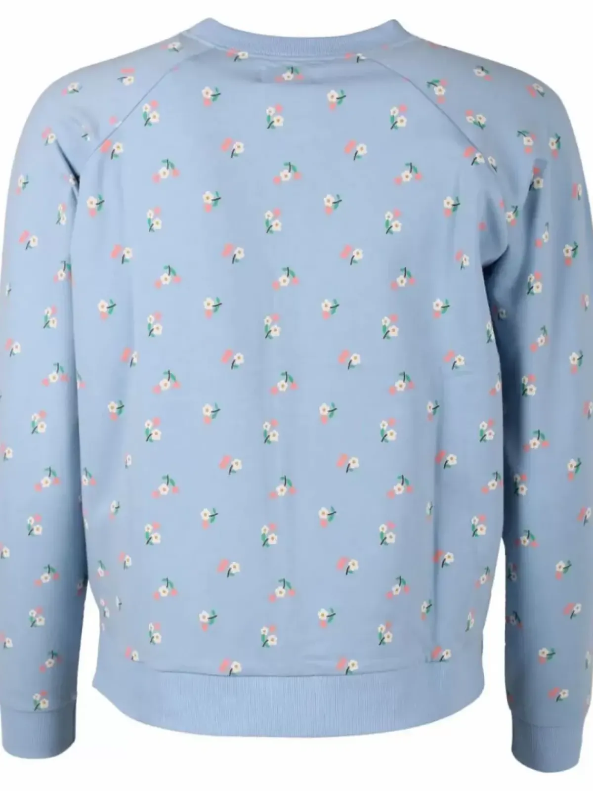 Danefæ Sweatshirts>Organic - Daneklausen Sweat Pastel Blue Mini Flower