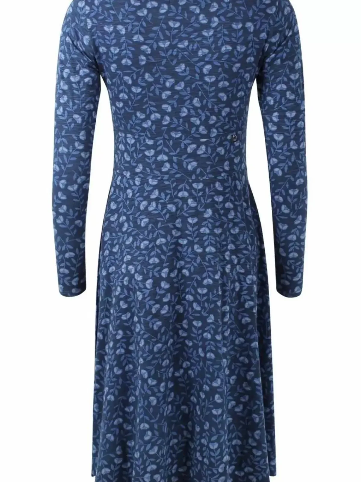 Danefæ Kleider>Organic - Danesigrid Viscose Dress Marine/Cold Blue Fleurie