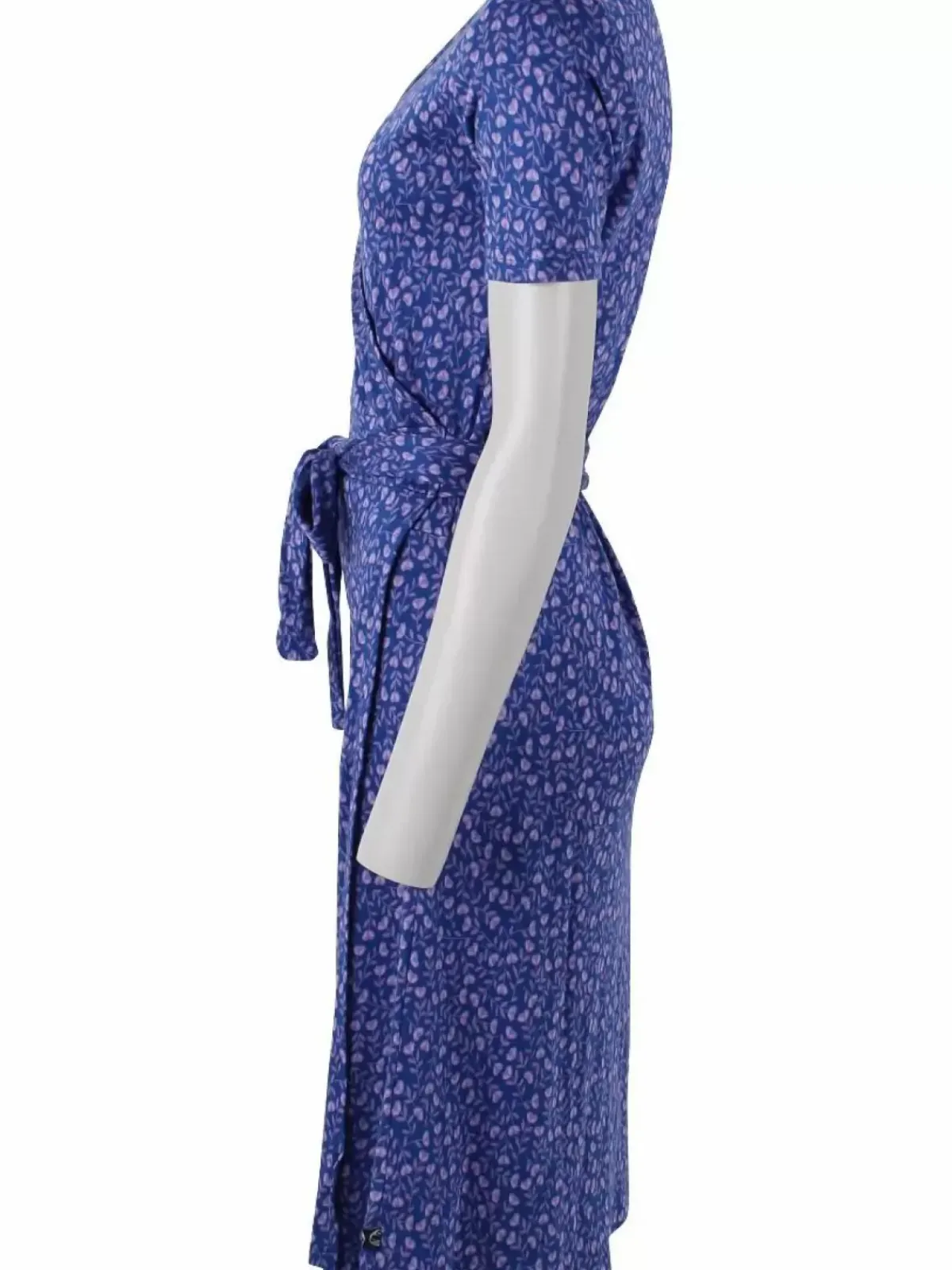 Danefæ Kleider>Organic - Danevenice Inter Dress Deep Marine Fleurie