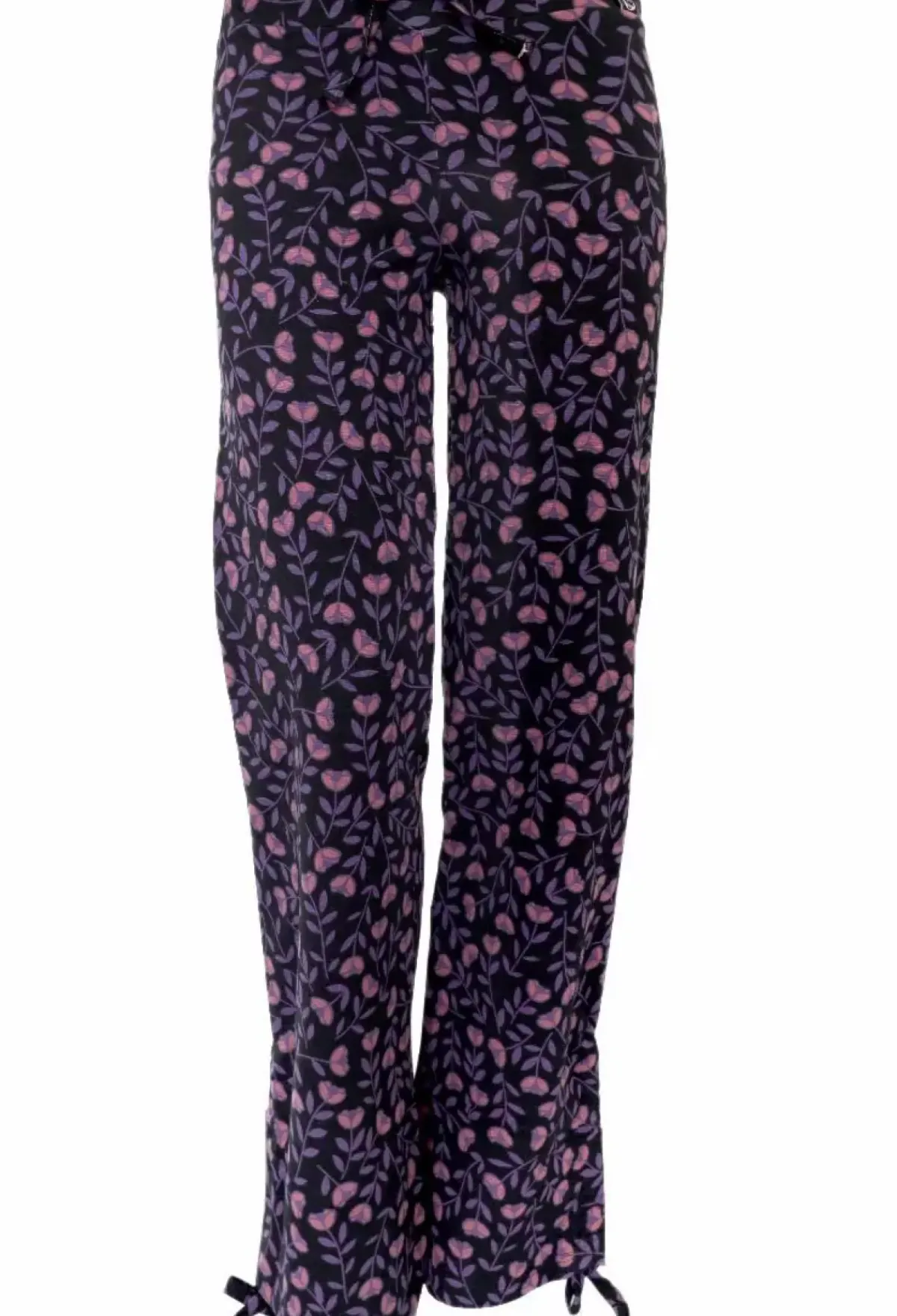 Danefæ Hosen>Organic - Danodense Pants Black Mauve/Grey Mauve Fleurie