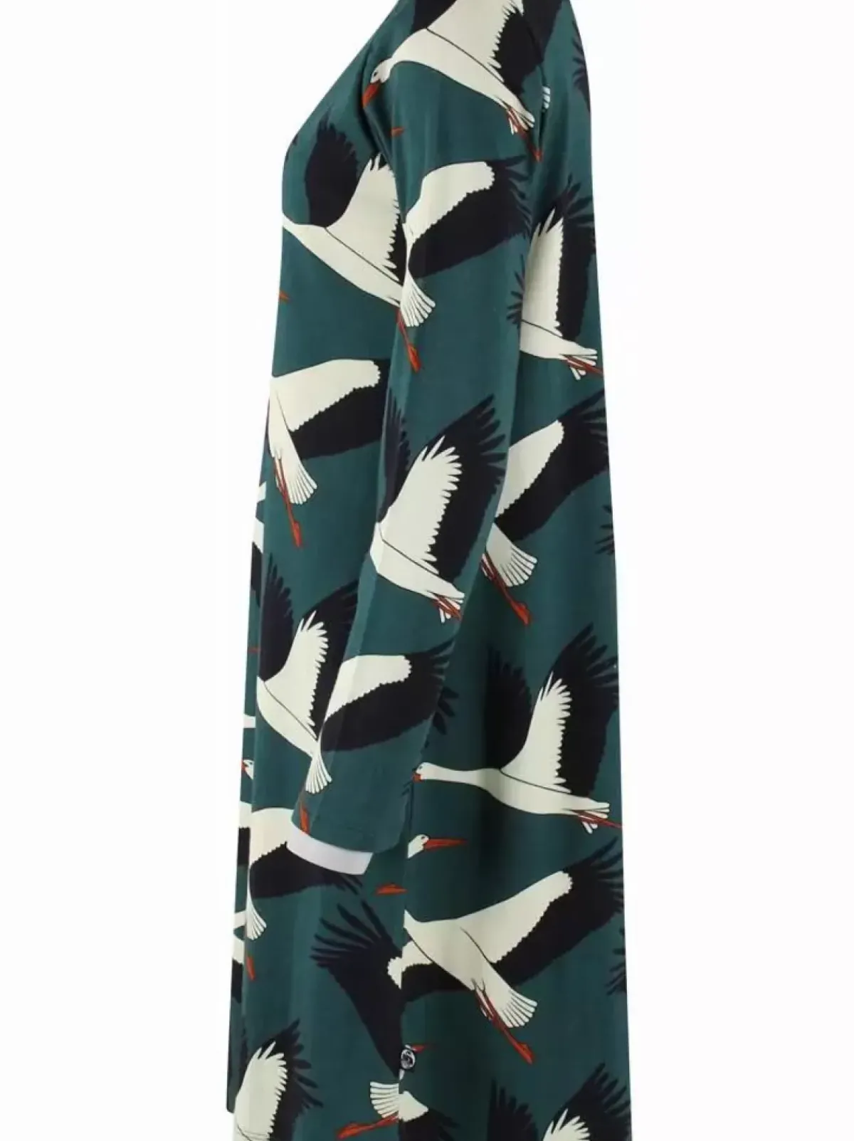 Danefæ Kleider>Organic - Danolivia Interlock Dress Dark Duck Stork