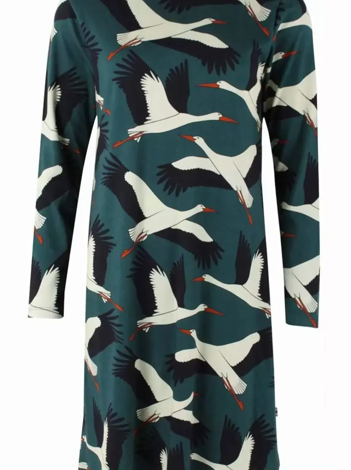Danefæ Kleider>Organic - Danolivia Interlock Dress Dark Duck Stork