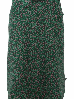 Danefæ Röcke>Organic - Lissen Skirt Black/Green Fleurie