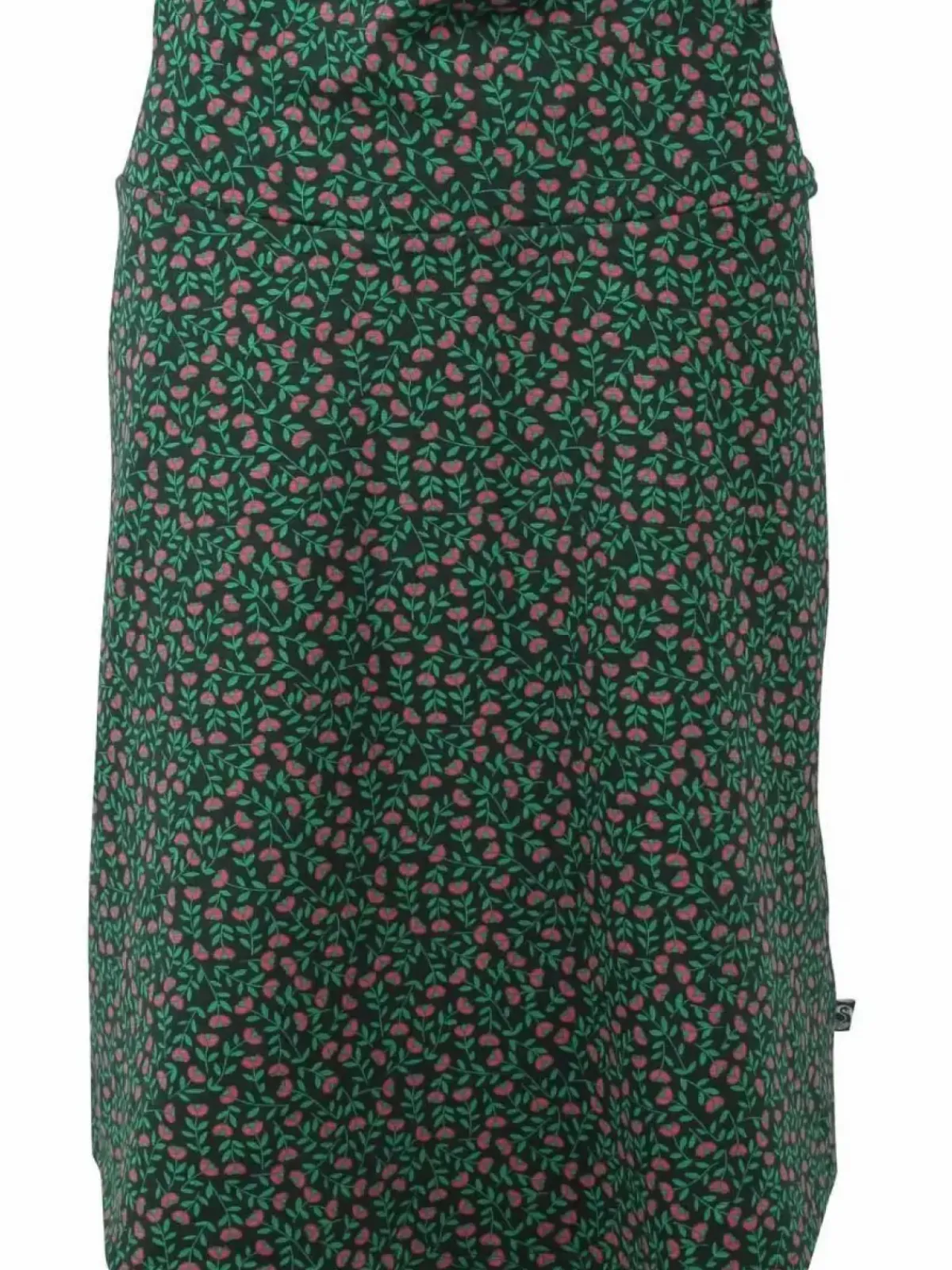 Danefæ Röcke>Organic - Lissen Skirt Black/Green Fleurie