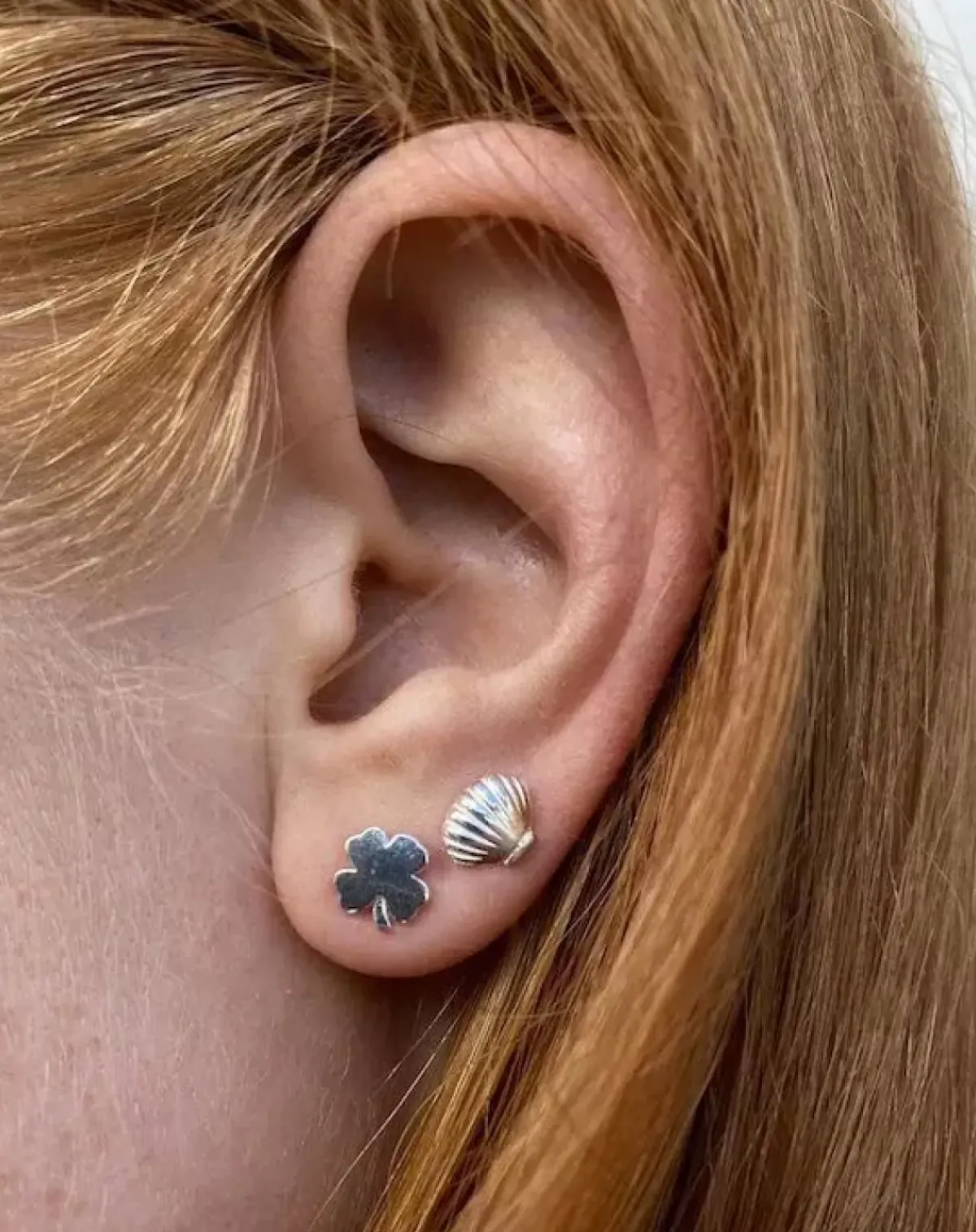 Danefæ Schmuck>Pico Cph Ariel Stud Solvfarvet