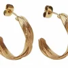 Danefæ Schmuck>Pico Cph Braid Stud Guldbelagt