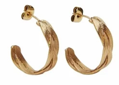 Danefæ Schmuck>Pico Cph Braid Stud Guldbelagt