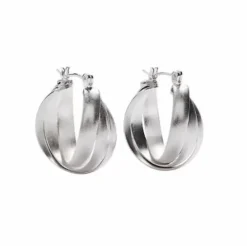 Danefæ Schmuck>Pico Cph Jessa Hoops Solvfarvet