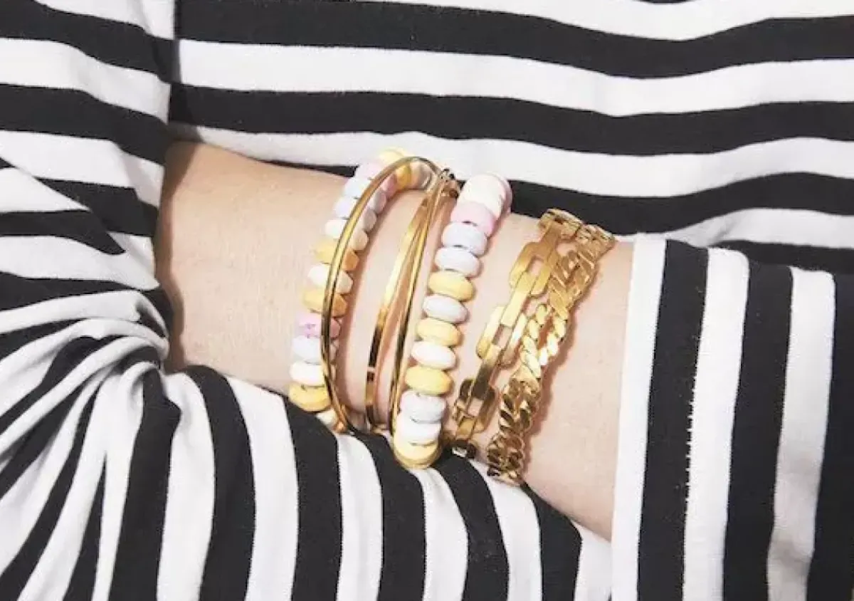 Danefæ Schmuck>Pico Cph Triblo Armring Guldbelagt