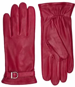 Danefæ Handschuhe>Rhanders Lamb Fleece Spaende Handsker Cardinal Red