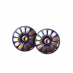 Danefæ Schmuck>Scherning Bloom Orestikker Ultramarine/Guldbelagt