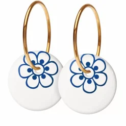 Danefæ Schmuck>Scherning Flora Oreringe Stor Ultramarine