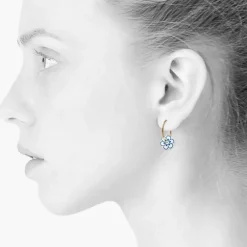 Danefæ Schmuck>Scherning Flora Oreringe Ultramarine