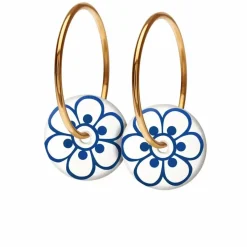 Danefæ Schmuck>Scherning Flora Oreringe Ultramarine