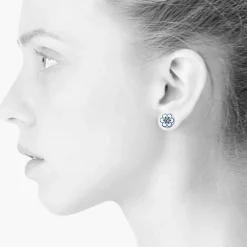 Danefæ Schmuck>Scherning Flora Orestikker Ultramarine
