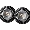Danefæ Schmuck>Scherning Splash Orestikker Black/Solvfarvet