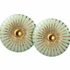Danefæ Schmuck>Scherning Splash Orestikker Aqua/Guldbelagt