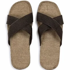Danefæ Sandalen>Shangies Unisex Brown Coffee
