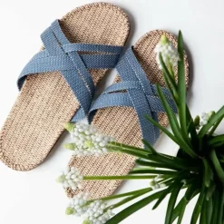 Danefæ Sandalen>Shangies Women Blue Dot