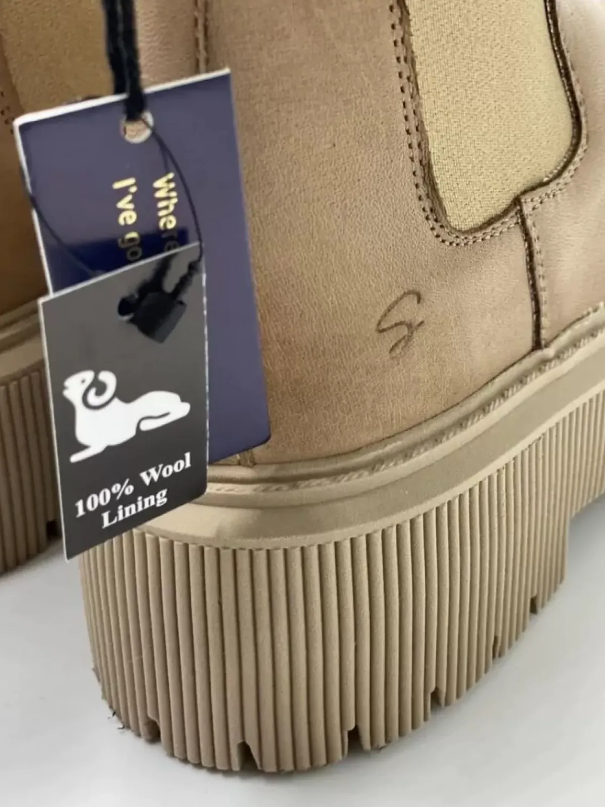Danefæ Stiefel>Shoedesign Cph Resolute Warm Beige Vintage
