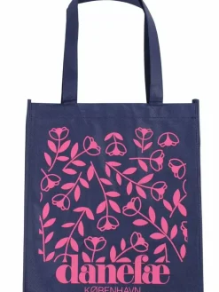 Danefæ Taschen>Shopping Net (Large) Navy Fleurie