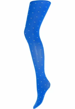 Danefæ Strumpfhosen>Sneaky Fox Dot Strompebuks Princess Blue 5613