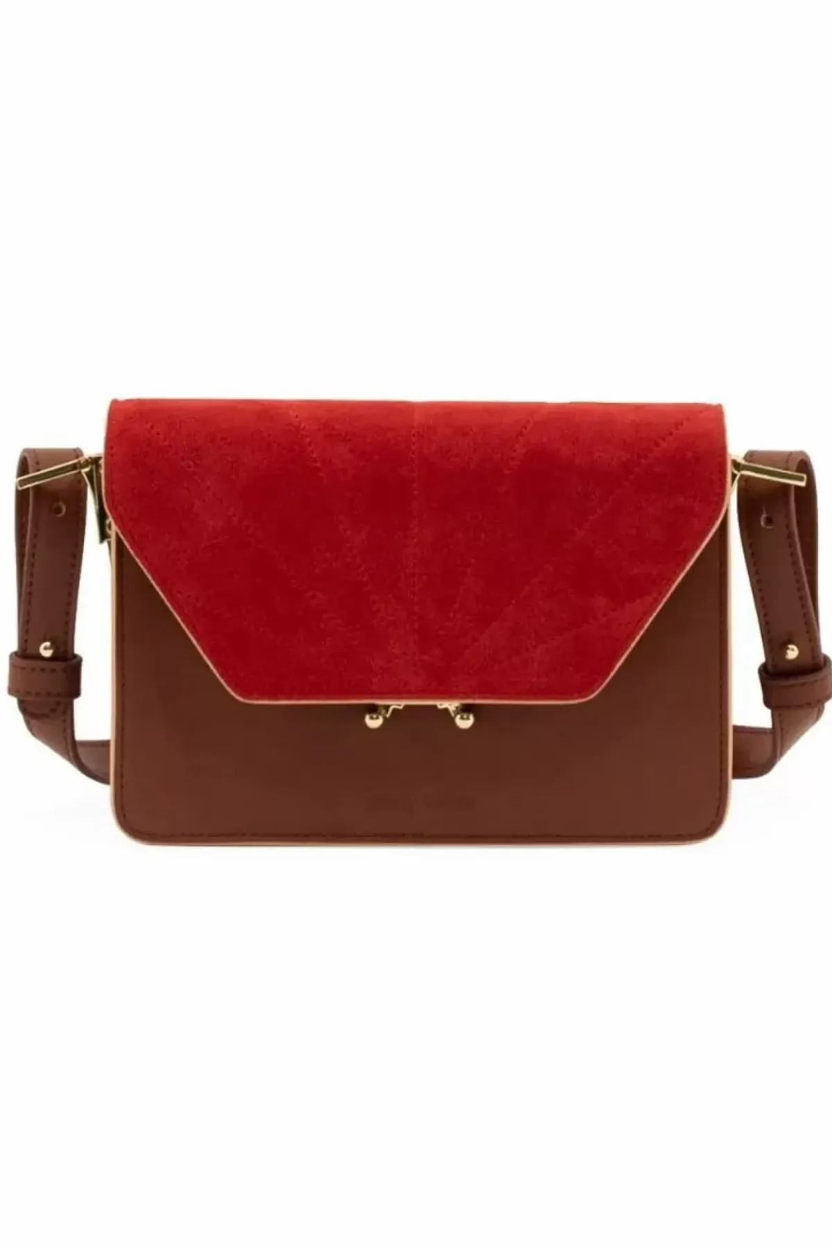 Danefæ Taschen>Sticky Lemon Shoulder Bag Colore Faded Burgundy/Poppy Red