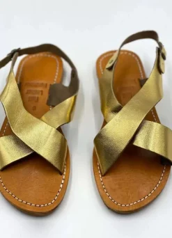 Danefæ Sandalen>The Wild Bazar-Sandal Croise Gold