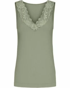 Danefæ Tops>Tim&Simonsen Belen V-Lace Top Menta