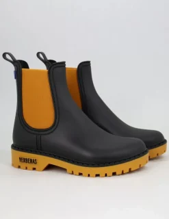 Danefæ Gummistiefel>Verbenas Gaudi Mate Negro/Ocre