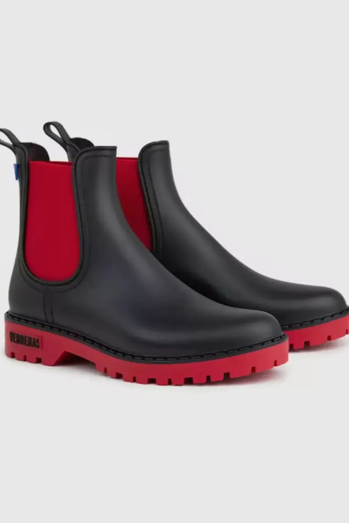 Danefæ Gummistiefel>Verbenas Gaudi Mate Negro/Rojo