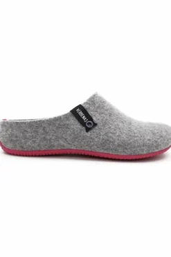 Danefæ Hausschuhe>Verbenas York Fieltro Pet Combi Gris/Fucsia