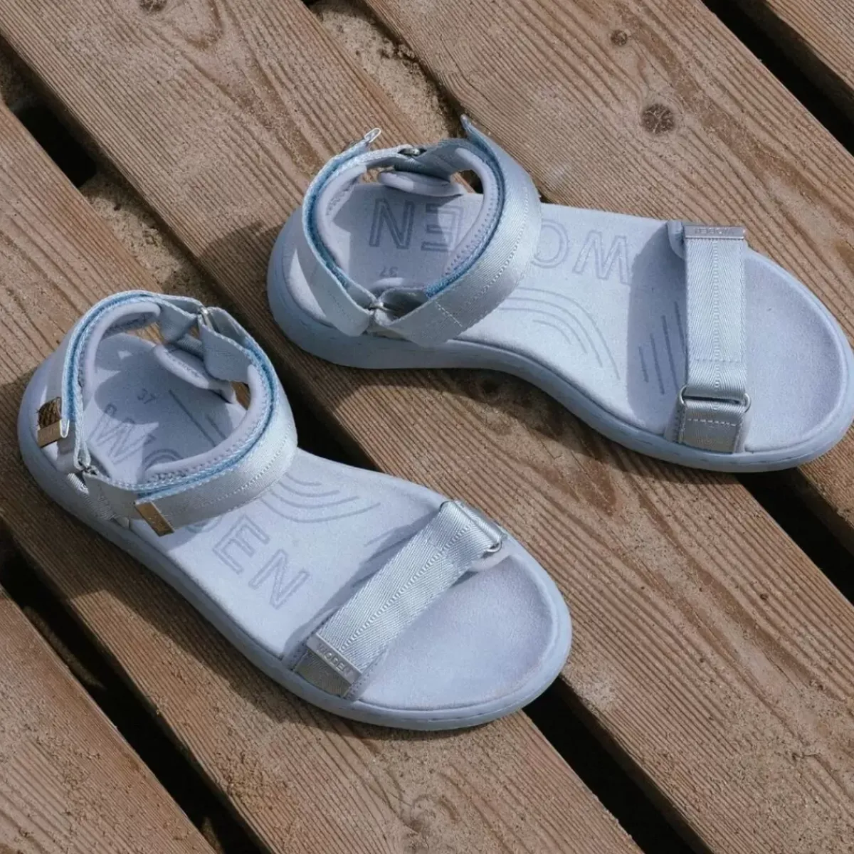 Danefæ Sandalen>Woden Line Ice Blue