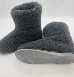 Danefæ Hausschuhe>Woolwear Barbera Uldstovle Koksgra